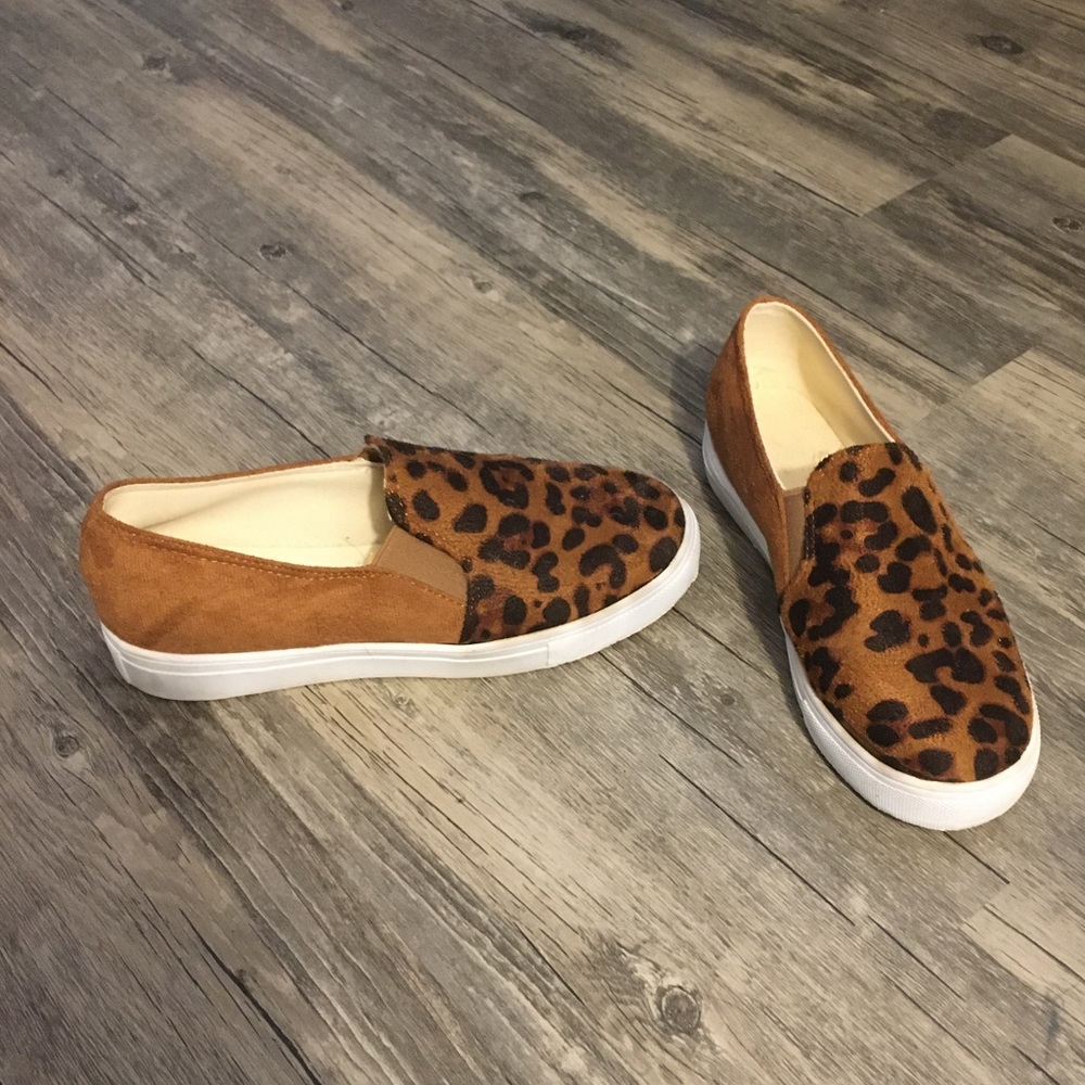 Cheetah slip ons
